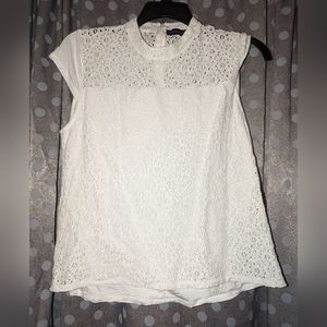 Tommy Hilfiger High Neck Lace Top